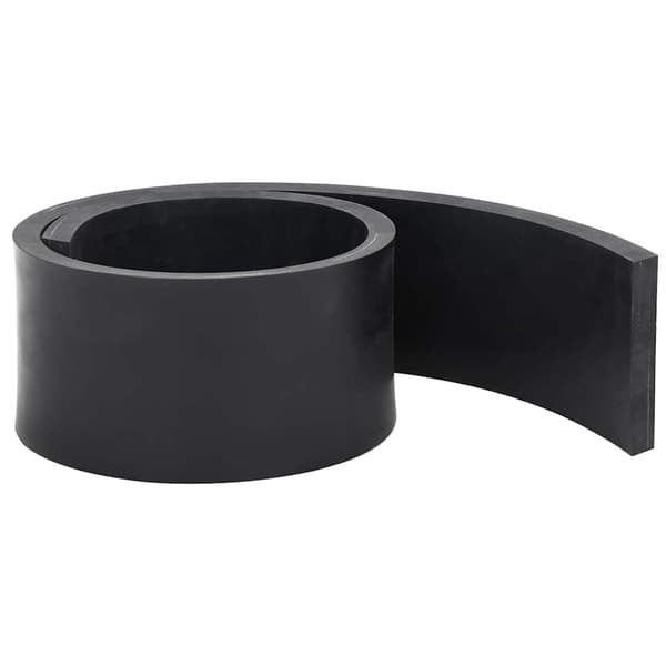 vidaXL gummikant til sneplov sort 80x10x1 cm