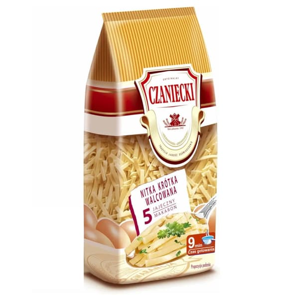 Czaniecki Pasta 5-æg Kortrullet Tråd 250g
