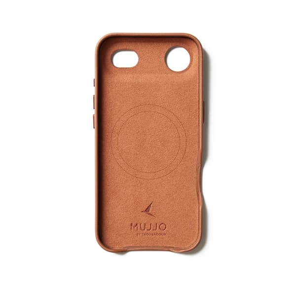 MUJJO iPhone 17 Air Läderfodral Brun