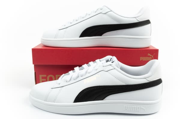 Puma Smash 3.0 L Hvid Sort [390987 11] størrelse 41