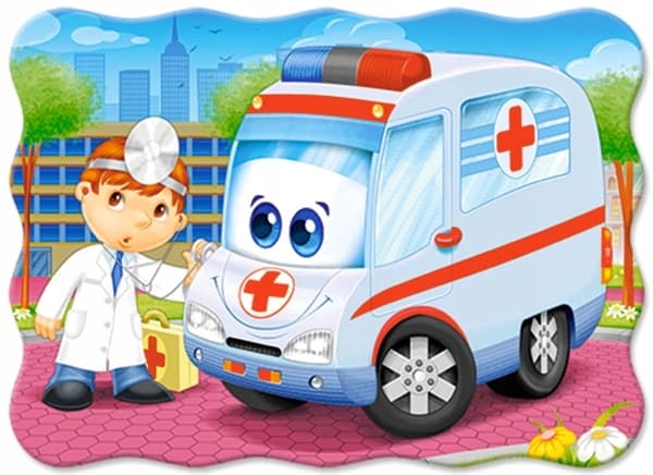 Pussel 30 bitar B-03471-1 Ambulansläkare