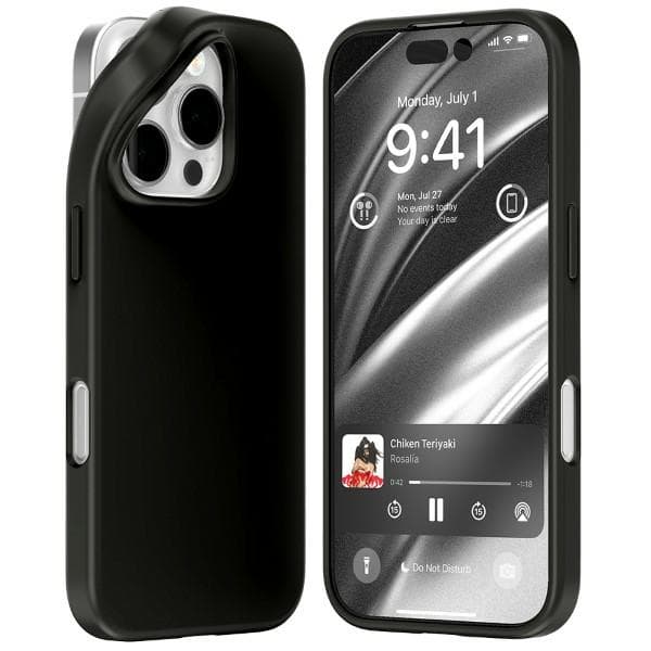 Mercury blødt cover til iPhone 16 Pro, sort