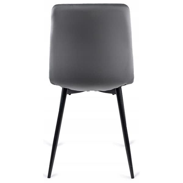 PERU Polstret Spisestol Grå Velour Moderne Loft
