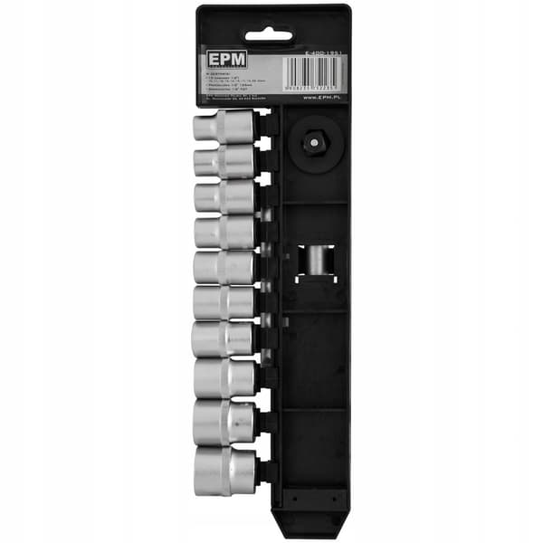 1/2'' hylsnyckelsats 12 delar