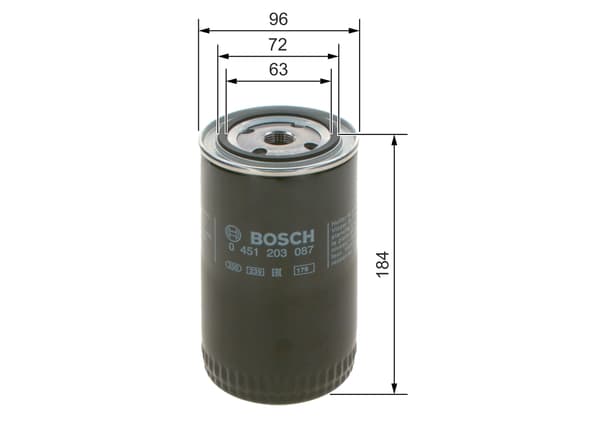 OLIEFILTER VW TRANSPORTER T4 90> 2,5 TDI
