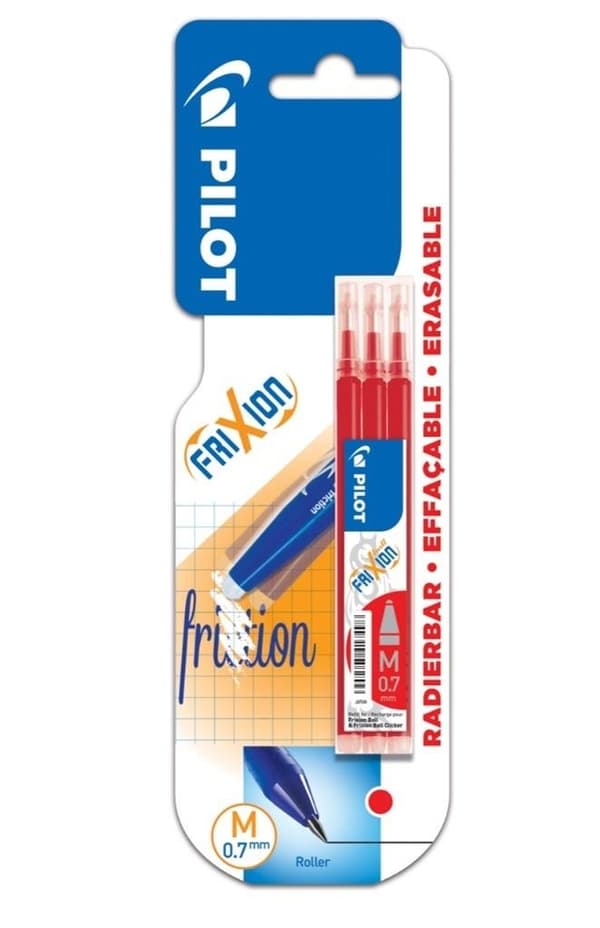 FriXion 0.7 punainen patruuna 3 kpl PILOT