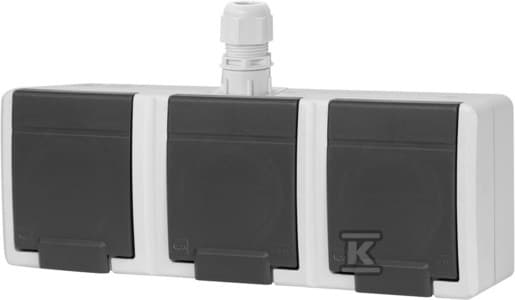 GN.3X2P+Z IP65 harmaa AQUANT2K