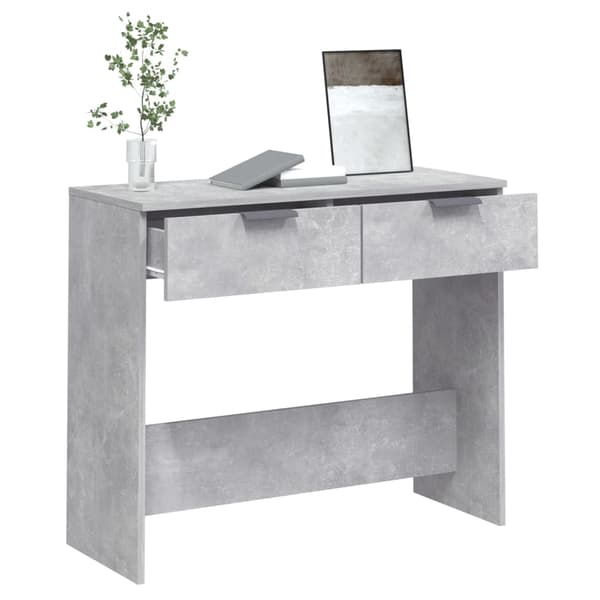 vidaXL Konsolipöytä betoninharmaa 90x36x75 cm