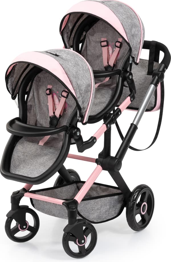 Bayer Design Xeo Twin dockvagn grå 26733AA