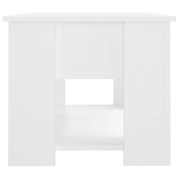 vidaXL Soffbord, Vitt, 79x49x41 cm, Träbaserat Material
