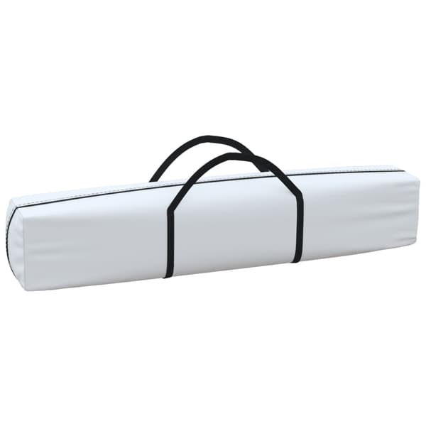 vidaXL foldbart festtelt med sider hvid 2x2 m
