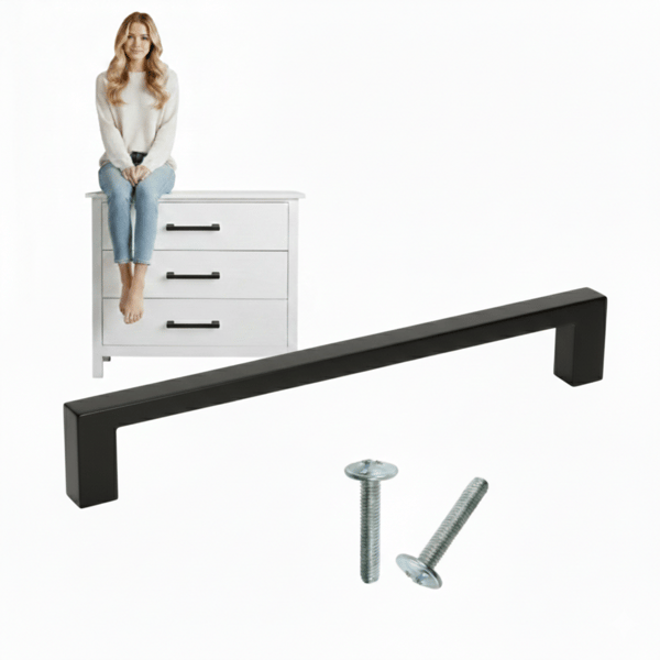Møbelgreb SORT LOFT MATT SKYLINE MØBELRINGSGREB 192mm LOFT AKS