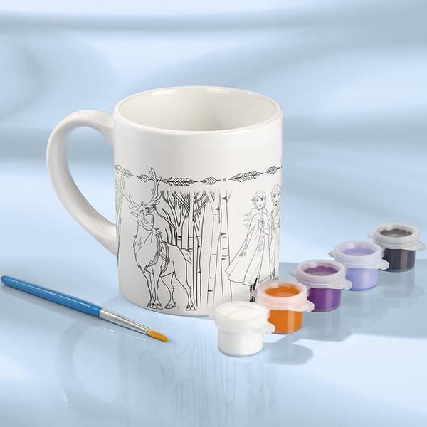 Keramisk krus til maling med Frozen paints