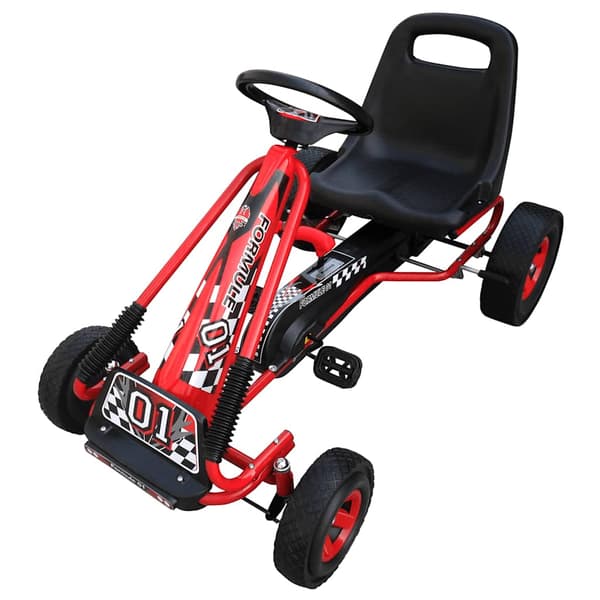 vidaXL børne-gokart rød