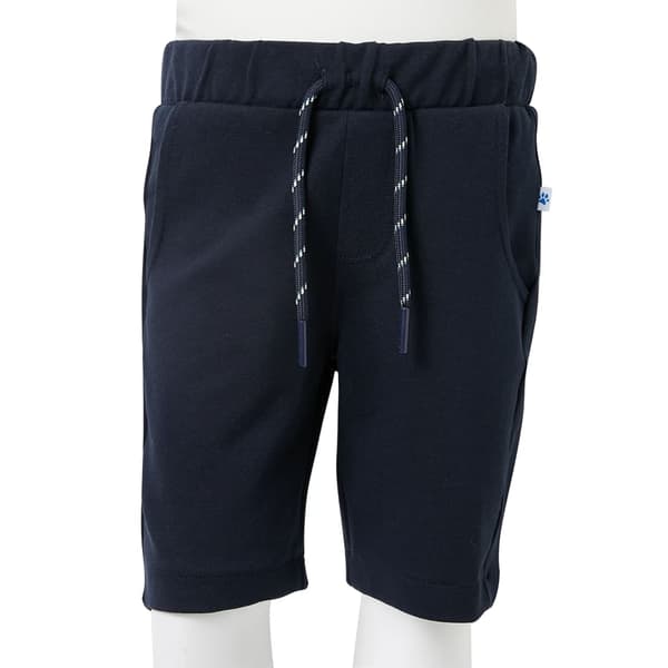 Børneshorts med snøre, marineblå, 92