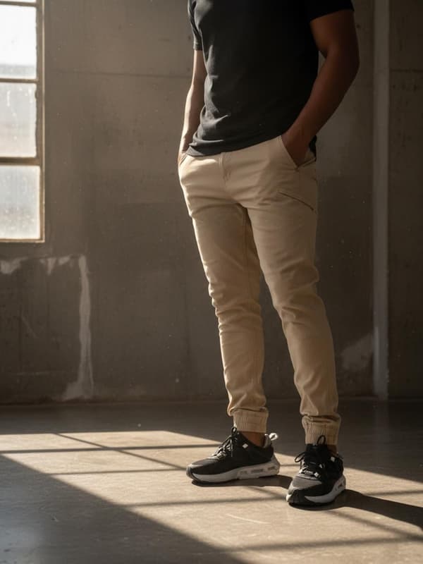 Beige joggingbukser til mænd MyStars Classic 30