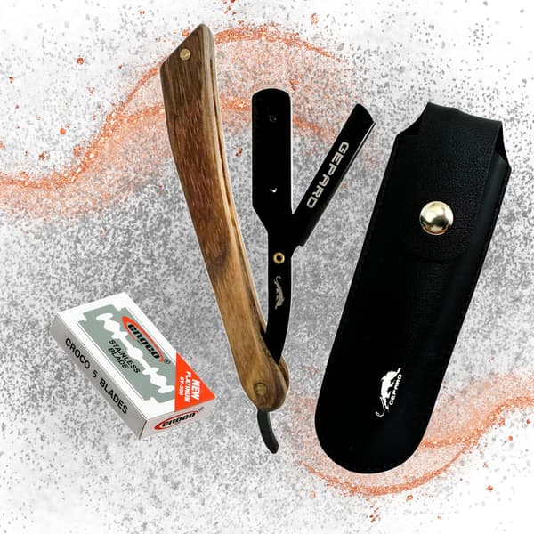 Professionelt barbersæt, barberskraber, barberblade