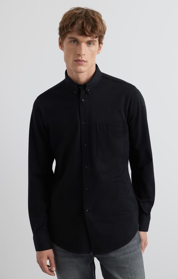 Slim fit strikskjorte S