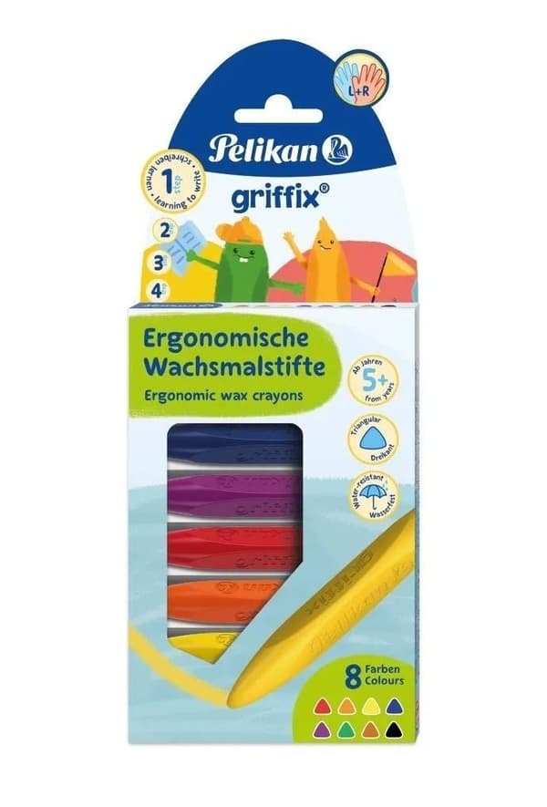 Griffix Triangle Fyldte Voksblyanter