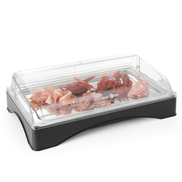 Bricka med kylinsats GN1/1 och RollTop-lock - Hendi 424186