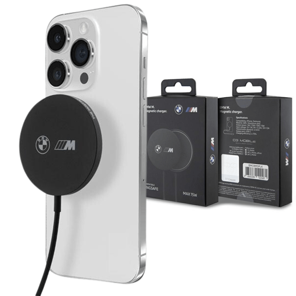 BMW M Edition 15W MagSafe trådløs oplader, sort