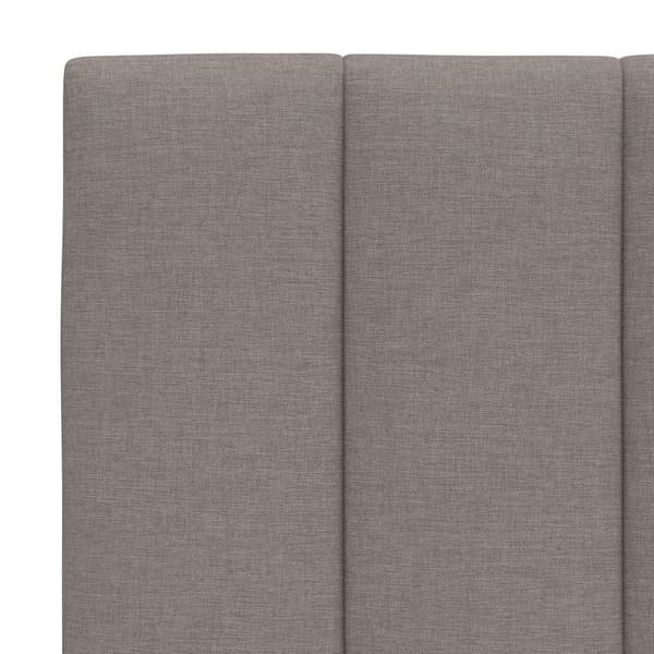 vidaXL hovedgærdehynde, taupe, 80 cm, stof