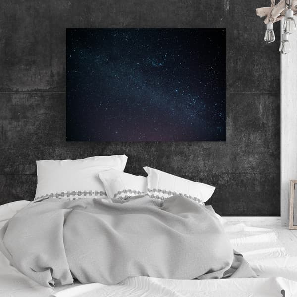 Lærredstryk Rum Stjerner Nattehimmel 120x70
