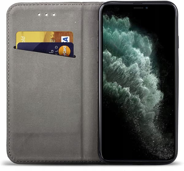 ETUI til IPHONE APPLE 11 Pro SMART BOOK MAGNETETUIL SORT + GLAS