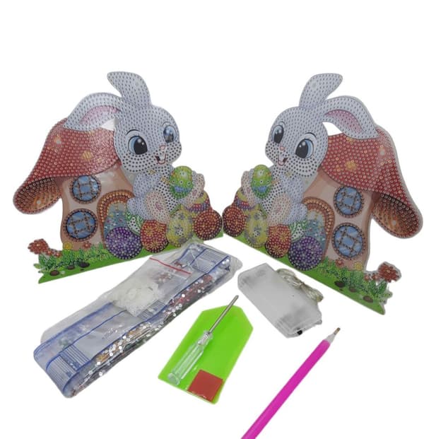5D diamantbroderi kanin