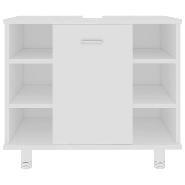 vidaXL badeværelsesskab hvid 60x32x53,5 cm spånplade
