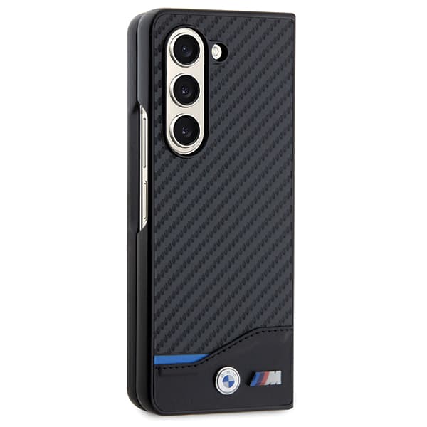 BMW Læderetui i Carbon til Galaxy Z Fold5, Sort