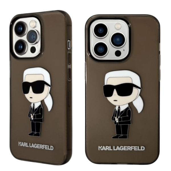 Karl Lagerfeld Ikonik Karl Lagerfeld-etui til iPhone 14 Pro, sort