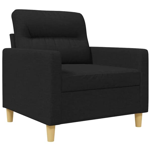 vidaXL lænestol, sort, 60 cm, stofbetræk