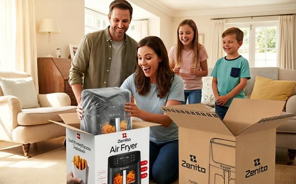 AIRFRYER 7,5L STOR SKÅL 14 PROGRAMMER