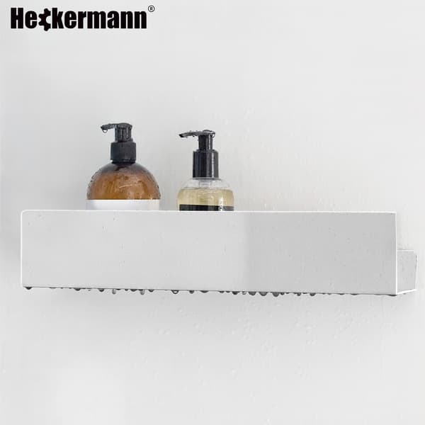 Heckermann vit badrumshylla 40 cm