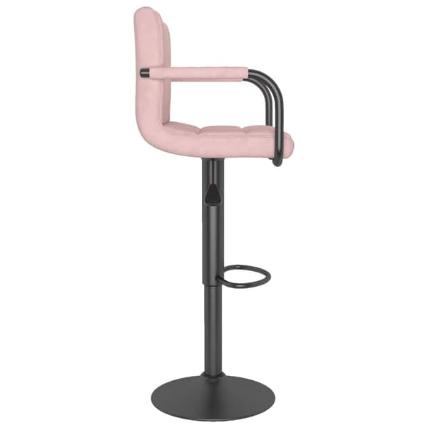 vidaXL Pall, Rosa, Klädd i Sammet