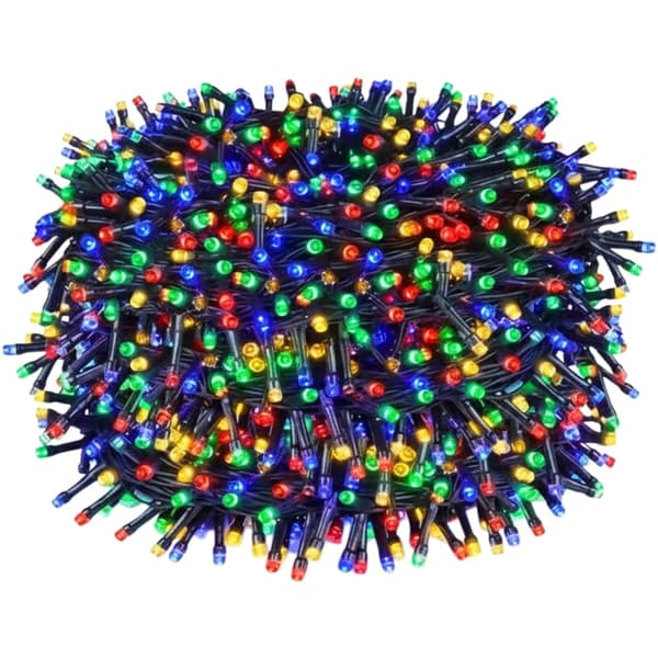 KRAFTFULLA JULGRANSLJUS 500 LED MULTI UTOMHUS INOMHUS PROGRAMMERARE 40M