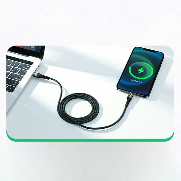 iPhone USB-C -kaapeli - Lightning Power Delivery 20W 2.4A 1.2m punainen