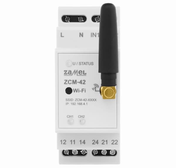 ZAMEL Timerprogrammeringssats via Wi-Fi 230V 16A ZCM-42