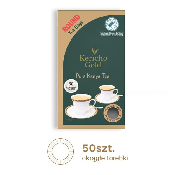 KERICHO GOLD Sort te 50 stk. runde testykker