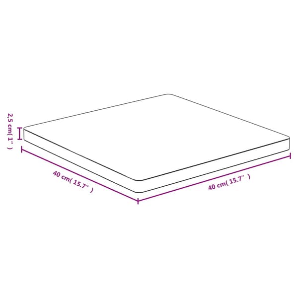 vidaXL Pöytälevy 40x40x2,5 cm bambu
