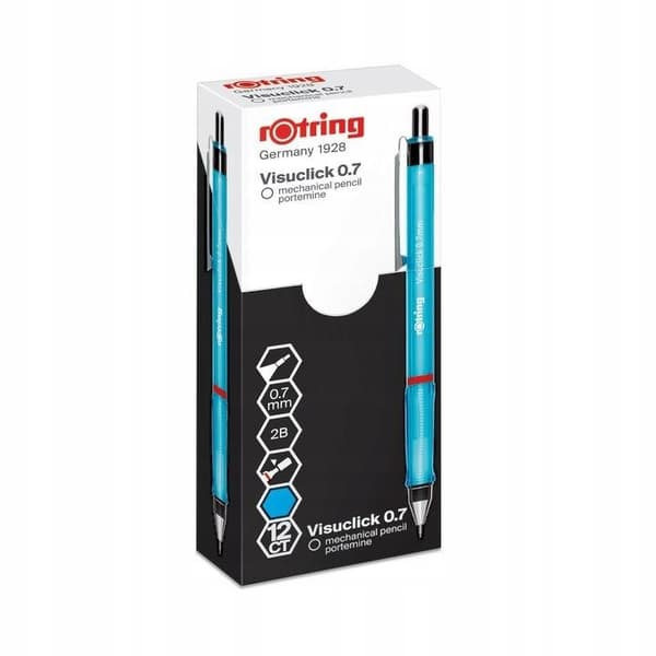 ROTRING VISUCLICK BLÅ BLYANT 0,7 MM A"12 2088548
