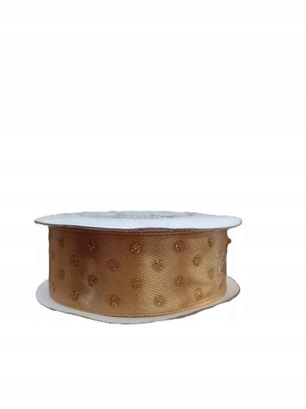 Satinband 9 mx 2,5 cm guld