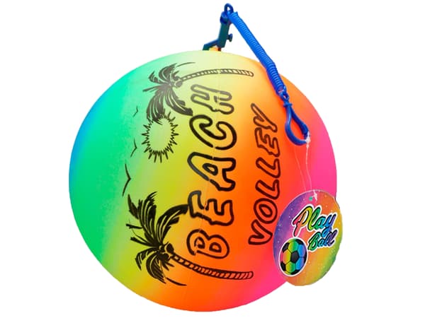 Färgglad gummifjäderträningsboll för barn 23 cm MIX