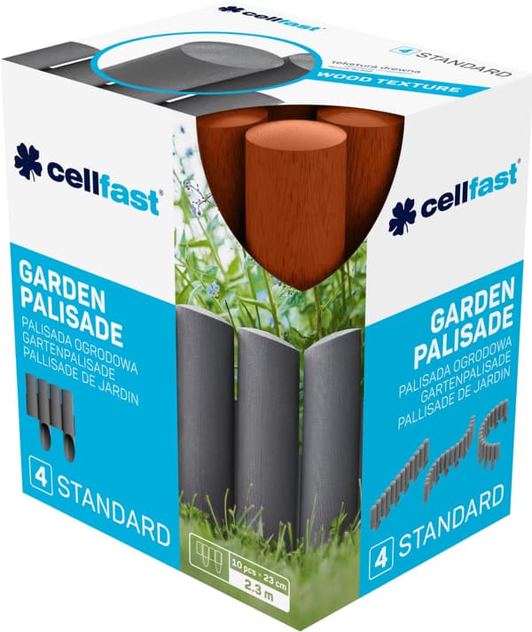 Cellfast 4 Standard Murstensrød Havepalisade (34-043)