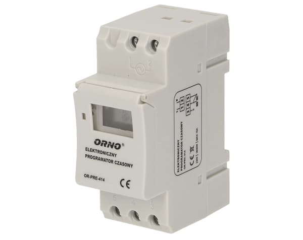 Elektronisk timer 3600W LCD-display för DIN-skena