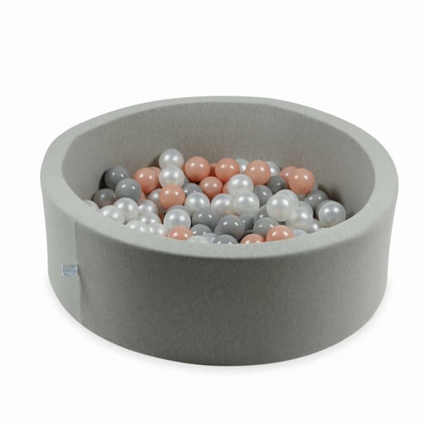 Leksaksbollar ø7cm 100st pärla, grå, roséguld