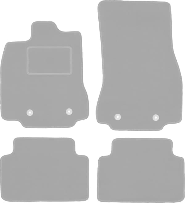 Grå bilmåtter til: Toyota Prius II hatchback (2003-2010)