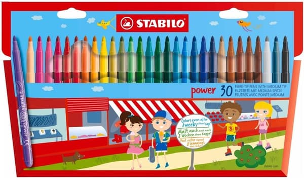 STABILO Power tuschpenne 30 farver