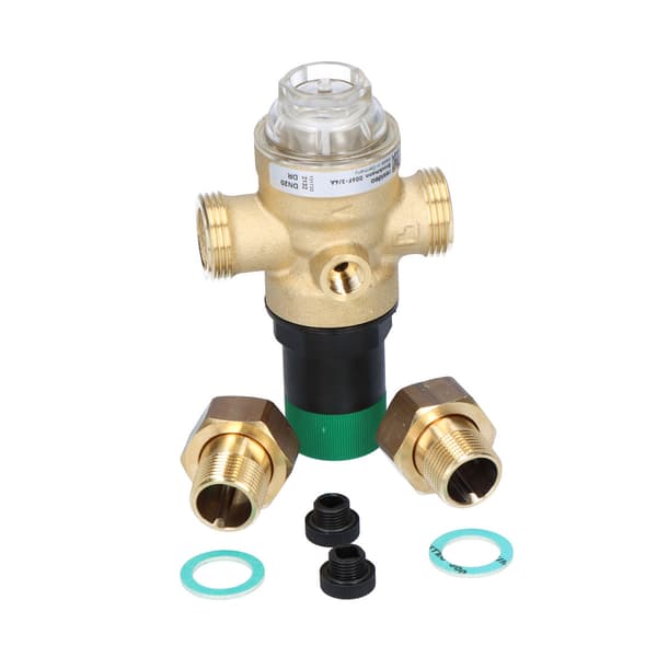 Tryckregulator, med kopplingar, 3/4 tum